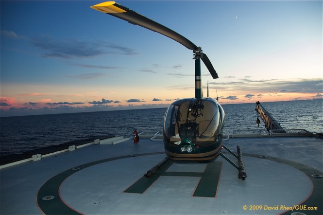 GLOBAL yacht features an indispensable helipad GLOBAL yacht features an indispensable helipad