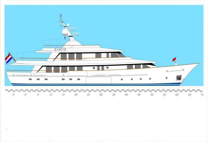 New 38,25m YN250 Yacht by Hakvoort and Diana Yacht Design
