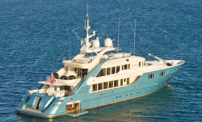 Videoworks participates in refit of ISA 470 motor yacht AQUAMARINA