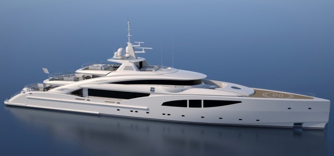 ISA 66M motor yacht ROUTE 66 under construction