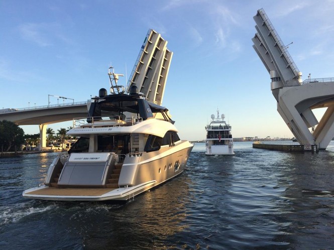 Luxury yacht NEVER SAY NEVER - aft view Luxury yacht NEVER SAY NEVER - aft view