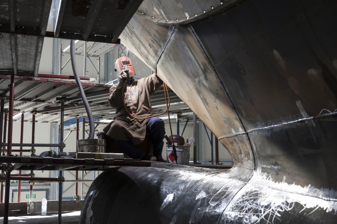 Mangusta Oceano 42 Yacht under construction