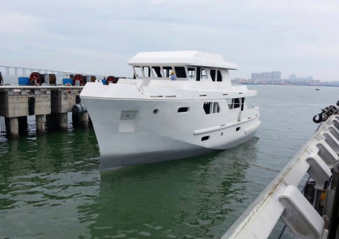 Latest photos of motor yacht Bering 80 scheduled for launch in May 2015