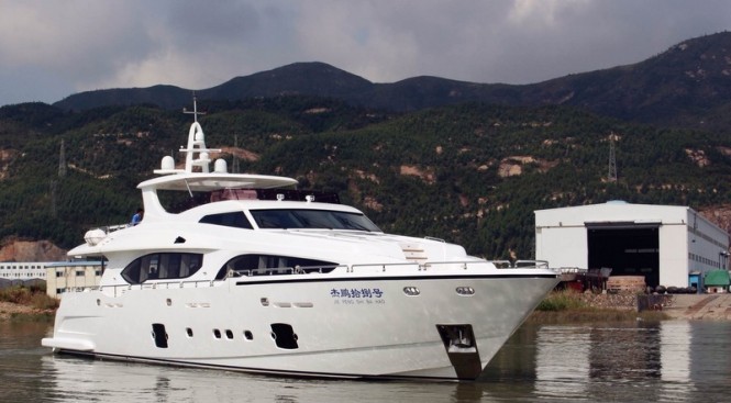 Photos of newly launched fourth Asteria 108 motor yacht ‘Xinyi 868’ by Heysea Yachts