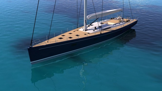 New sailing yacht SW 94#03 at final building stage at Southern Wind Shipyard