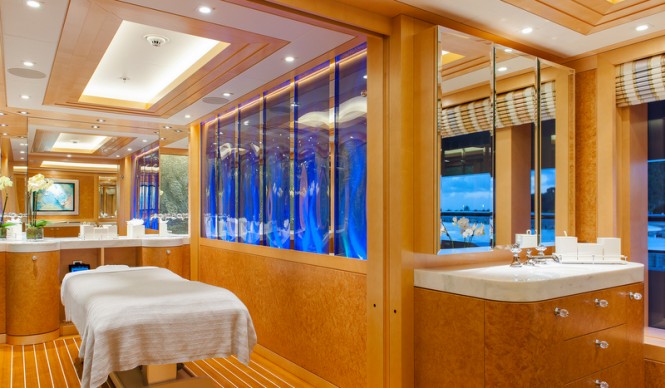 Super yacht Solandge - Spa - Photo by Klaus Jordan Super yacht Solandge - Spa - Photo by Klaus Jordan