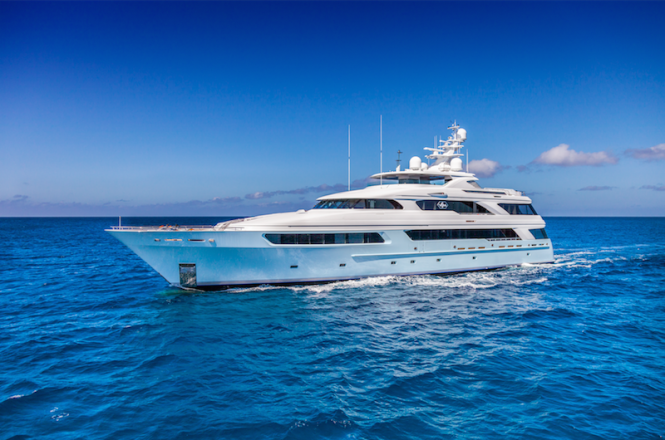 50m (164’) charter Yacht VICTORIA DEL MAR available for Caribbean and Bahamas yacht holidays