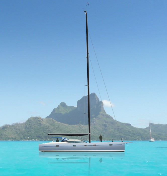 Voyager 72 Yacht - Bora Bora Landscape