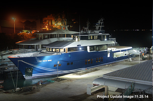 Former Japanese fisheries vessel to be converted into 45m explorer motor yacht Cklass Nautique by HYS Yachts