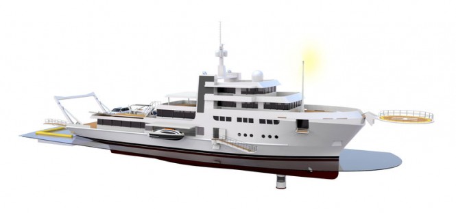 65m Fassmer Explorer Yacht Equipment from Helipad to Underwater Lift