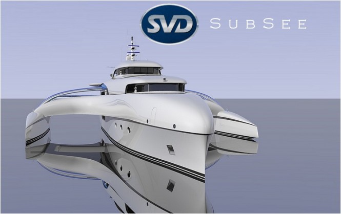 69m trimaran motor yacht Project SUBSEE by Sylvain Viau Design (SVDesign)