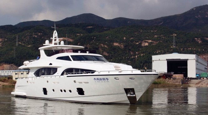 Recently delivered third Asteria 108 motor yacht Jie Peng Shi Ba Hao by Heysea Yachts