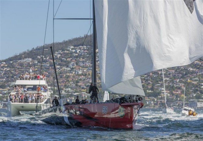 COMANCHE (USA), 2nd across the line in the 2014 Rolex Sydney Hobart Race - Photo by Rolex Daniel Forster COMANCHE (USA), 2nd across the line in the 2014 Rolex Sydney Hobart Race - Photo by Rolex Daniel Forster