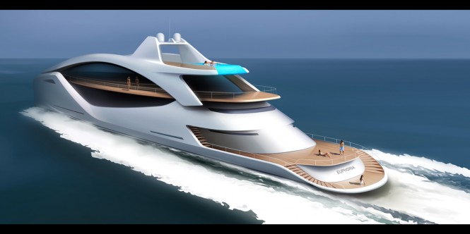 Euphoria Yacht Concept - aft view Euphoria Yacht Concept - aft view