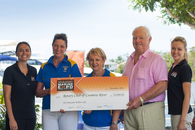 Gold Coast International Marine Expo donates $17,000 to four beneficiary charities