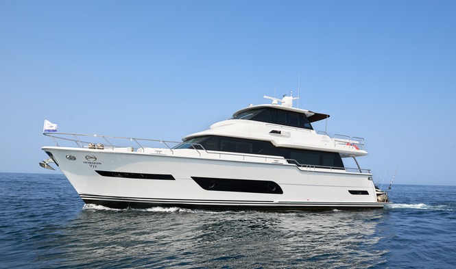 Second Horizon motor yacht V72 suited to Taiwan Owner’s modern style