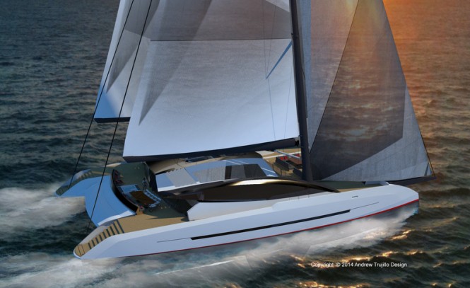 Latest 35m cruising catamaran SOLSTICE concept by Andrew Trujillo