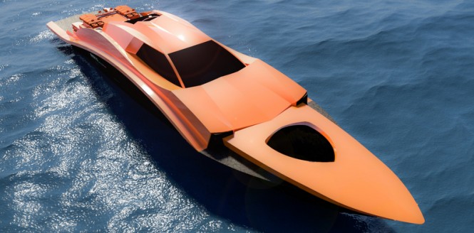 Latest 45m motor yacht F1215 concept by Francesco J. Corda