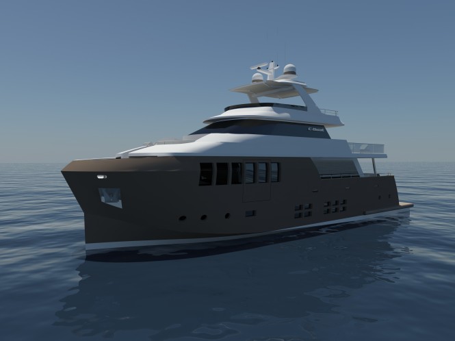 New 31m steel motor yacht 31 Explorer under development at C.Boat
