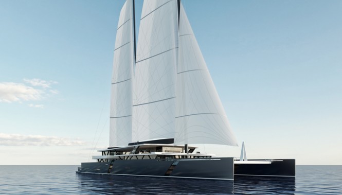 New 68m carbon fibre catamaran SV223’ concept by Sea Voyager