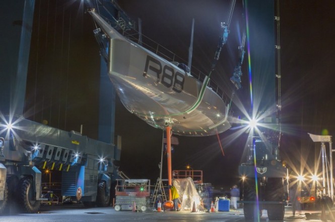 Launch of sailing yacht Rambler 88