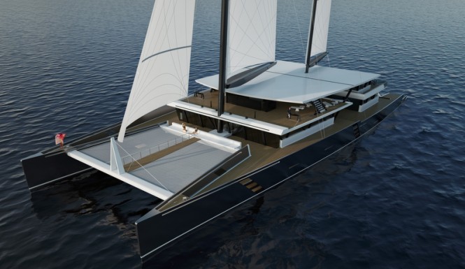 SV223' Yacht Concept from above SV223' Yacht Concept from above