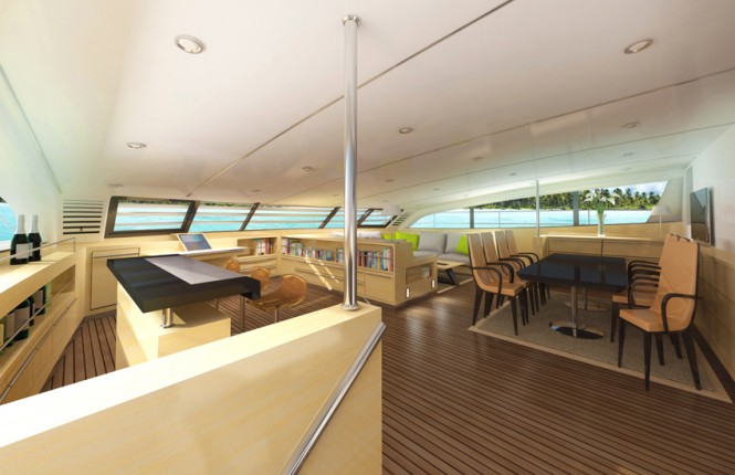 Sea-Voyager 83' yacht concept - Lounge Sea-Voyager 83' yacht concept - Lounge
