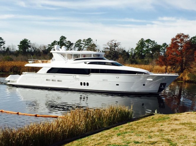 New Hatteras  100′ RPH Yacht Hull #2 completed
