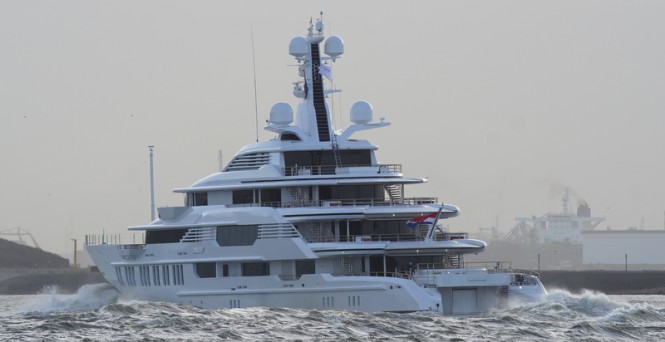 Super yacht INFINITY - Photo by Kees Torn