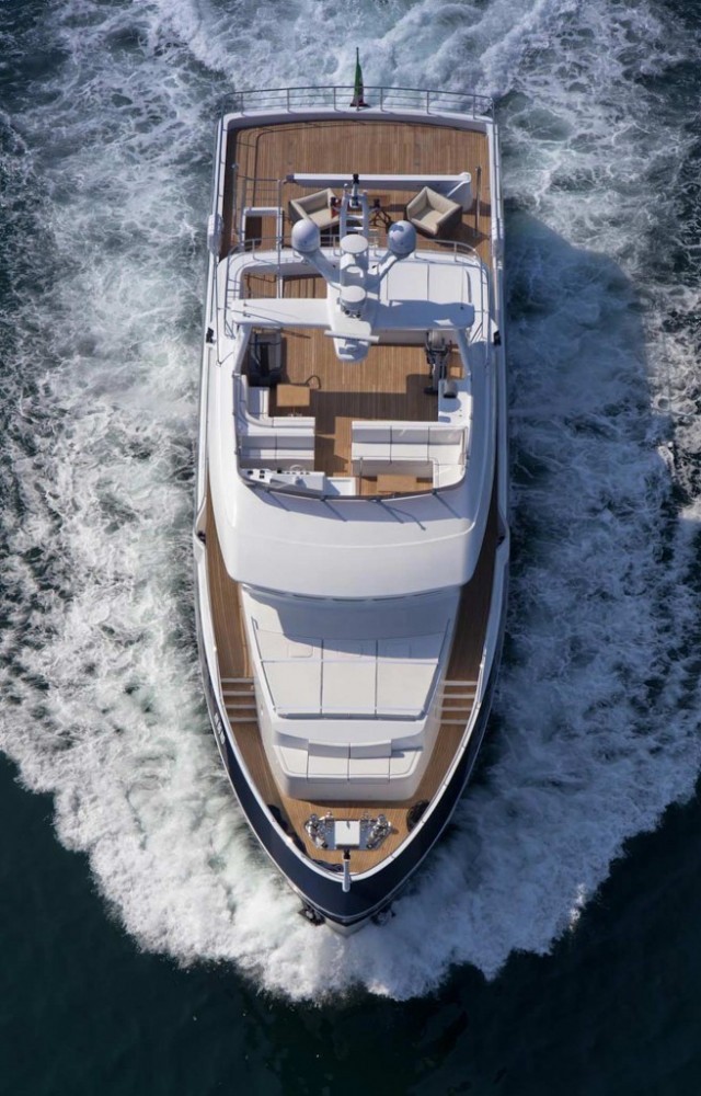 Superyacht Stella di Mare from above Superyacht Stella di Mare from above
