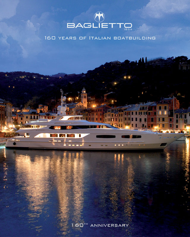 The book ‘Baglietto – 160 years of Italian Boatbuilding’ presented by Baglietto shipyard