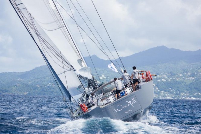 Southern Wind 94 sailing yacht Windfall completes RORC Transatlantic Race 2014
