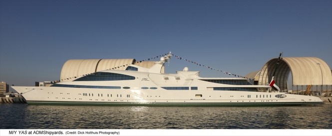 141m motor yacht YAS under sea trials