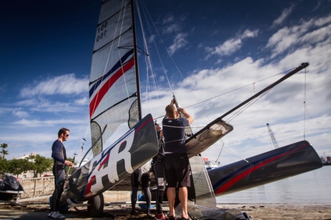 Ben Ainslie Racing team in Bermuda - Photo by Alex Palmer BAR