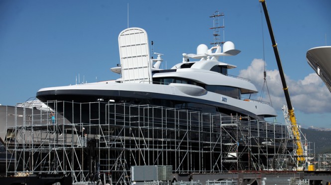 Exterior makeover for motor yacht SKY - Photo by Gregory Scicluna Exterior makeover for motor yacht SKY - Photo by Gregory Scicluna