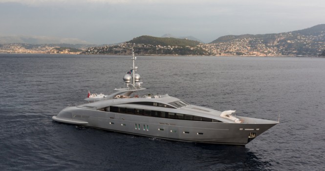 New photos of ISA 140 Sport Hybrid motor yacht SILVER WIND released by ISA Yachts