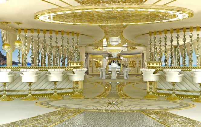 LA BELLE superyacht - Interior - Main Deck LA BELLE superyacht - Interior - Main Deck