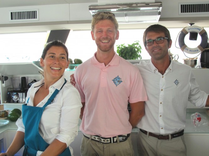 Luxury sailing catamaran yacht LIR - Chris, Natalie, Edd Luxury sailing catamaran yacht LIR - Chris, Natalie, Edd