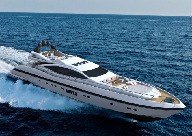 Sale of new Mangusta 132 motor yacht Hull #1 announced by Overmarine Group