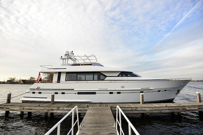 Refit of Mulder 70 Futura luxury yacht TITA ONE (ex Ingeborg) completed
