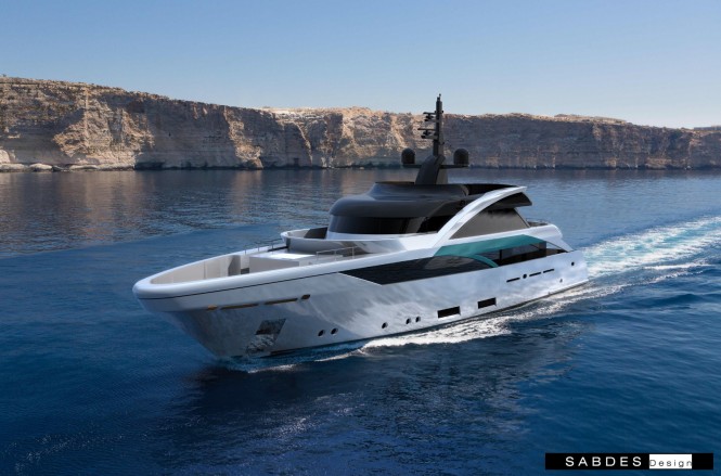 New motor yacht ‘SLeek 39m’ design by SABDES Design and Feadship