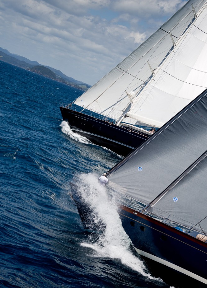 Sassafras moves to overtake Silencio – credit Jeff Brown