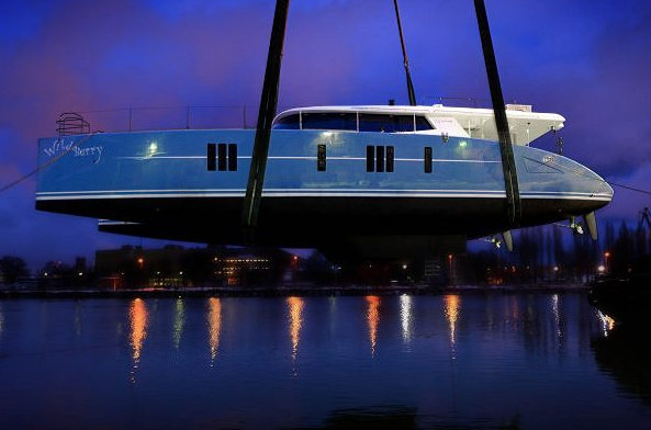 Launch of first Sunreef 74 sailing yacht WILDBERRY