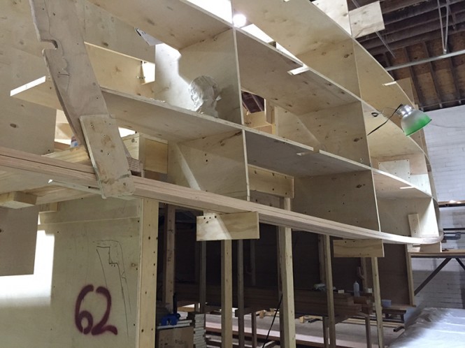 Transom taking shape Transom taking shape