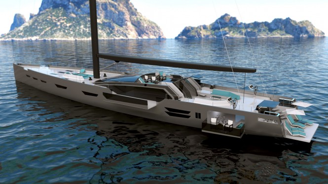 Sailing yacht OCEANAID concept by Harun Kemali, Gurbuz Bilici and Isik Goren