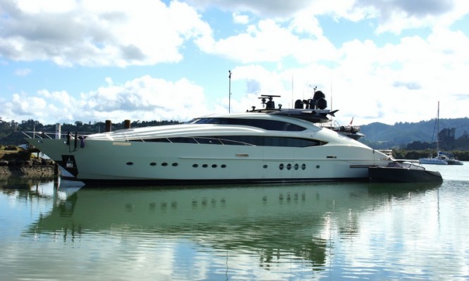 Palmer Johnson motor yacht VANTAGE arrives at Oceania Marine