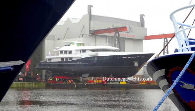 Amels Hull 467 superyacht at launch Amels Hull 467 superyacht at launch