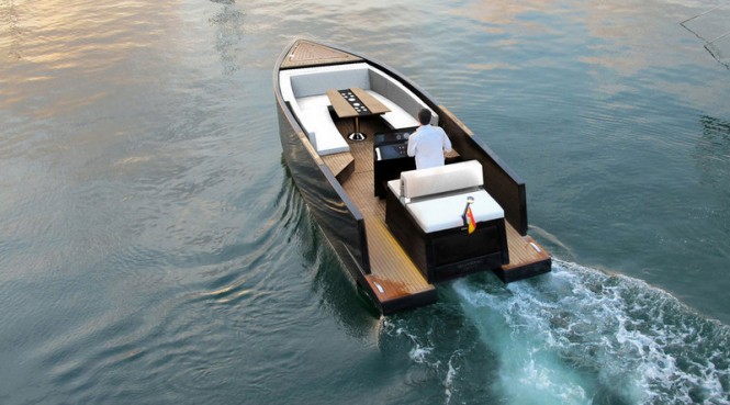 D23 luxury yacht tender - aft view D23 luxury yacht tender - aft view