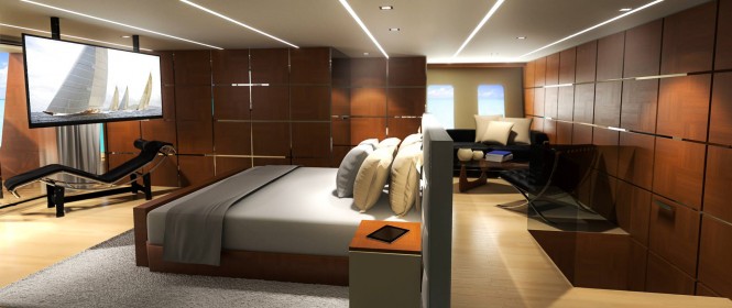 Helios superyacht concept - Owners Cabin Helios superyacht concept - Owners Cabin