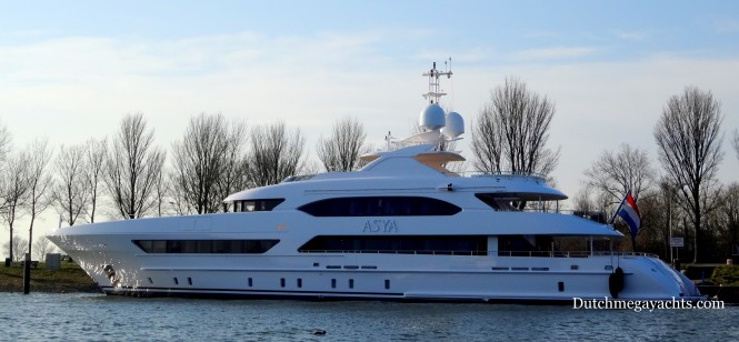 Motor yacht ASYA - side view Motor yacht ASYA - side view